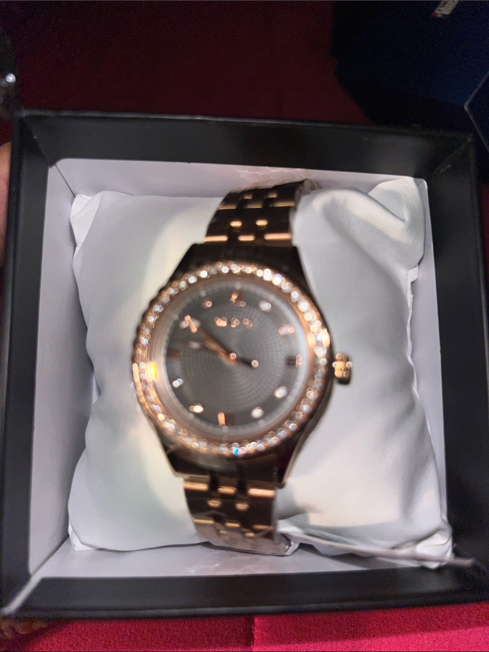 Invicta Rose Gold Crystal Accent Women's Watch